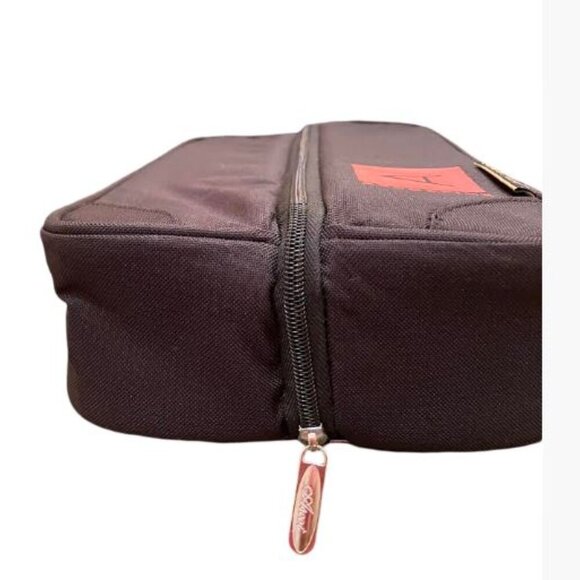 Picnic at Ascot Sunset Wine Carrier with Glasses  Napkins  Winged Corkscrew  EUC - Picture 9 of 15